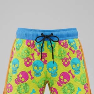 Pantalones Cortos Deportivos de Malla Sublimada para Hombre con Tecnología de Gestión de la Humedad para una Comodidad Fresca y Seca Durante el Deporte - Product Image 3