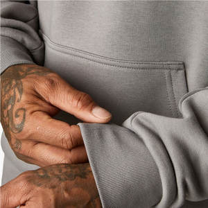 Servicio OEM al por mayor sudaderas con capucha de invierno para hombre de mejor diseño 100% algodón polar ligero Color sólido bolsillo Casual para la venta - Product Image 6