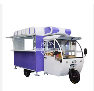 Piaggi - Cuisine mobile - Camionnette à glaces Tuk Tuk - Remorque à snacks - Électrique - Acier inoxydable - Product Image 1