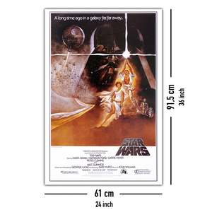 Póster de Star Wars estilo 'A' con temática americana, arte de pared hecho de papel duradero - Product Image 4