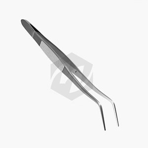 Pinzas Quirúrgicas de Grado Médico y Dental con Acabado Mate, Pinzas de Acero Inoxidable para Dentistas con Curvatura Angular Dentada - Product Image 3
