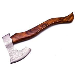 Tomahawk Jexmoo Personalizado de 19.5 Pulgadas, Acero D2, Mango de Madera de Palisandro con Funda de Cuero, Regalo para Papá, Hecho a Mano, Grado Industrial - Product Image 3