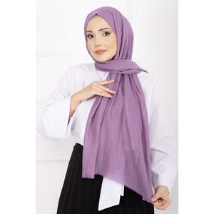 Ensemble châle, écharpe, gants et chapeau élégants en bambou lilas - Product Image 1