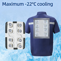 Gilet de refroidissement portable à semi-conducteurs avec ventilateur, gilet de refroidissement électrique pour travaux extérieurs à haute température, moto et sports