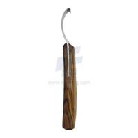Juego de cuchillos para pezuñas de herradura, cuchillos profesionales para zurdos y diestros con cuchillas afiladas de acero inoxidable