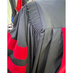 100% de poliéster acabado mate al por mayor de alta calidad personalizado Universidad académica PhD doctoral Regalia y vestido de Graduación - Product Image 5