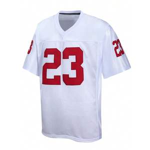 Maillot de football américain de haute qualité pour jeunes avec des noms et des numéros personnalisés, ajustement confortable, style hublot - Product Image 2