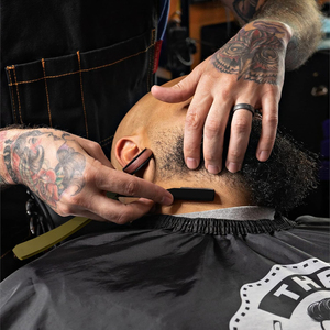 Kit de rasoir droit professionnel ultra exposé Kings Man avec 10 lames Premium 2mm exposées - Product Image 4