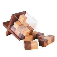 เกมปริศนา3D ทำด้วยมือไม้สุดหรู4ในหนึ่งเกมปริศนา3D ไม้ - Product Image 4