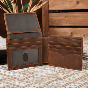 Carteras de Cuero de Lujo para Hombre, Tamaño de Bolsillo para un Almacenamiento Eficiente de Efectivo y Tarjetas - Product Image 1