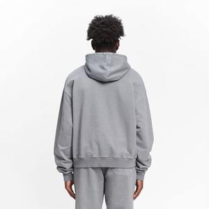 Venta al por mayor sudaderas con capucha de Hombre Nuevo diseño logotipo personalizado 100% algodón casual invierno impreso bordado transpirable cremallera sudaderas con capucha - Product Image 6