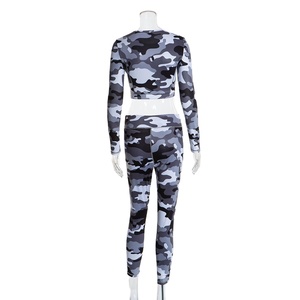 Women's Yoga Sets 2019 Eco-Friendly Breathable Seamless Dry Fit Sportswear Gym Fitness Suit Camouflage Tracksuit Workout Clothes - Product Image 4