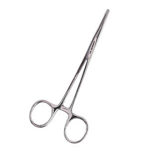 Pinzas Kelly de Acero Inoxidable Plateado, Juego de Instrumentos Médicos con Bloqueo, Manual para Procedimientos Quirúrgicos, Dentales y Veterinarios - Product Image 6