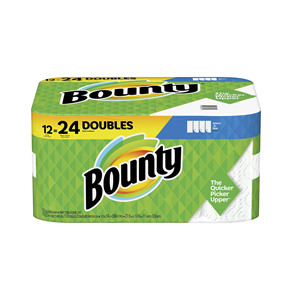 กระดาษเช็ดมือ Bounty 16 ม้วน ขนาดประหยัด สีขาว 2 ชั้น ใช้ซ้ำได้ สำหรับห้องครัวและห้องน้ำ - Product Image 1