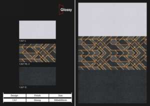 Carreaux muraux en céramique tendance 300x600mm pour salle de bain et cuisine, finition brillante ou mate, texture effet sucre, design mural intérieur luxueux - Product Image 4