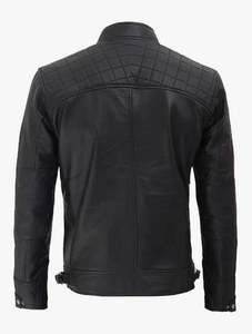 Veste de moto unisexe en cuir véritable coupe-vent, personnalisable, veste de motard protectrice, fournisseur OEM en gros - Product Image 5