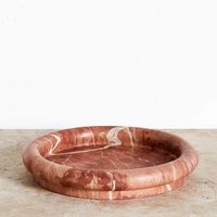 Plateau sculptural en résine verte avec bol décoratif élégant au design nervuré pour la maison, le bureau et la cuisine