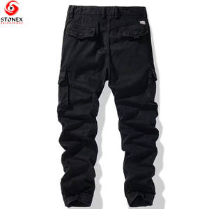 กางเกงคาร์โก้ผ้าแคนวาสผู้ชายแบบใหม่ ขายส่ง ทรงตรง ขากว้าง ระบายอากาศ แห้งเร็ว ผ้าฝ้าย 100% ทันสมัย มีสไตล์ - Product Image 2