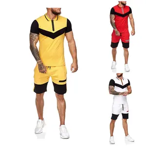 Best Short Sets for Men To Buy for Summer 2024 Outfits 2 Pieces Tracksuit Polo Shirt Short Sleeve and Shorts Set Casual Sports