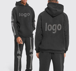 Sudadera con Capucha de Felpa Francesa para Hombre, de Algodón Tejido de Alta Calidad, 300 g/m², Corte Regular, Lavado Ácido, Logotipo Personalizado, Gruesa, para Otoño - Product Image 2