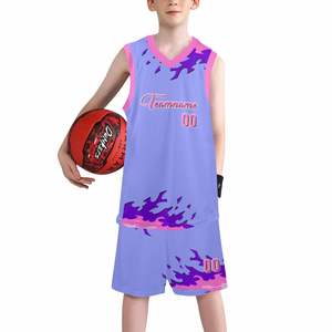 Maillots de basket-ball personnalisés pour équipe, respirants, avec impression par transfert thermique, logo, OEM, ensembles uniformes grande taille, antibactériens, séchage rapide - Product Image 4