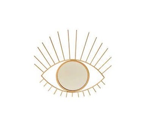 Espejo de acento rústico de lujo moderno, arco de hierro con marco negro, patrón ovalado para dormitorio, baño, entrada, sala de estar, decoración de pared de Metal - Product Image 3