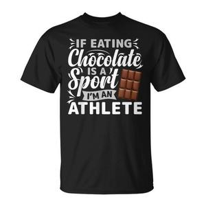 Camiseta Deportiva: Si Comer Chocolate Fuese un Deporte, Sería Campeón - Camiseta Promocional - Product Image 1
