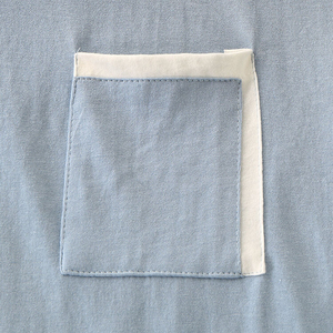T-shirts pour hommes élégants à col rond, design unique sur mesure, vêtements décontractés à la mode, tissu en toile 100% coton, impression par transfert thermique, couleur unie - Product Image 6