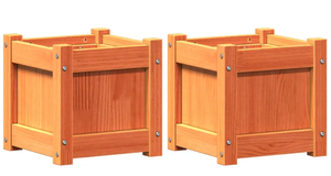 NOUVEAUTÉ CAISSE CONCEPTION FENÊTRE EXTÉRIEURE POT DE FLEURS EN BOIS BRÛLÉ JARDIN JARDIN ROND - Product Image 4