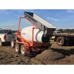New CMX1500 Mobile <b>Cement</b> Batching Trailer ATTMIX Concrete <b>Mixer</b> for Sale - Product Image 3