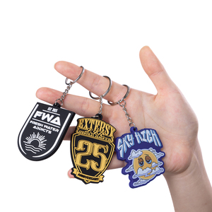 Custom Durable PVC Keychains 2D 3D Logo Personalized Promotional Business Gift Bulk Order Free Sample Available Custom Size