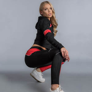 Conjunto de chándal para mujer Diseño de logotipo personalizado, atuendo de 2 piezas de manga larga, suministro de fábrica OEM. - Product Image 1