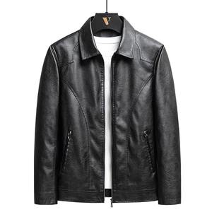 High Quality Spring and Autumn Black Cropped Top Lapel for <b>Men</b> Women Casual Faux Leather <b>Jacket</b> 2026 - Product Image 5