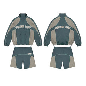 Conjunto de pantalones cortos cortavientos para hombre 2025 personalizado conjunto de pantalones cortos cortavientos para hombre de nailon - Product Image 2