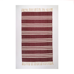Alfombra moderna de algodón grande lavable a mano para sala de estar precio de mercado - Product Image 1