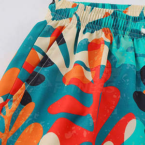 Meilleur tissu sur mesure Sublimation Shorts léger coton solide motif High Street élastique taille moyenne imperméable respirant - Product Image 4