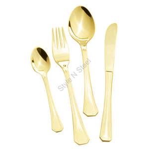 Juego de cubiertos Premium de 4 piezas Juegos de vajilla de acero inoxidable - Product Image 1