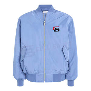 Chaqueta de bombardero de estilo universitario para hombre, chaqueta de invierno con bordado personalizado y diseño de contraste, chaqueta de bombardero de moda urbana - Product Image 1