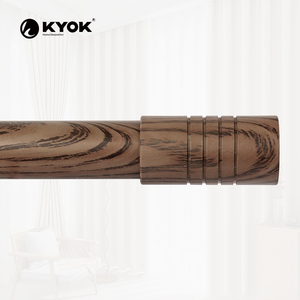 Wood Grain Curtain Rod Elegant and Stylish <b>Window</b> Accessory Curtain Poles Tracks & Accessories - Product Image 1