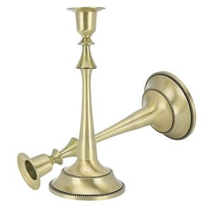 Home Accent Factory Price Modern Stick Wedding Decorative <b>Candlesticks</b> Stand Luxury Metal in <b>Brass</b> Gold Plating Candle Mold - Product Image 2