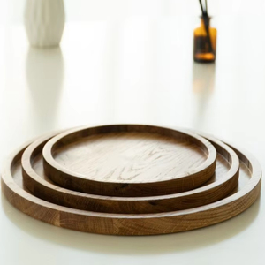 Bandeja de Servir de Madera de Lujo, Hecha a Mano, Pulida, Ecológica, con Temática Budista, Diseño Elegante para Mesa, Decoración Estilosa para el Hogar, Ideal para Regalo - Product Image 1