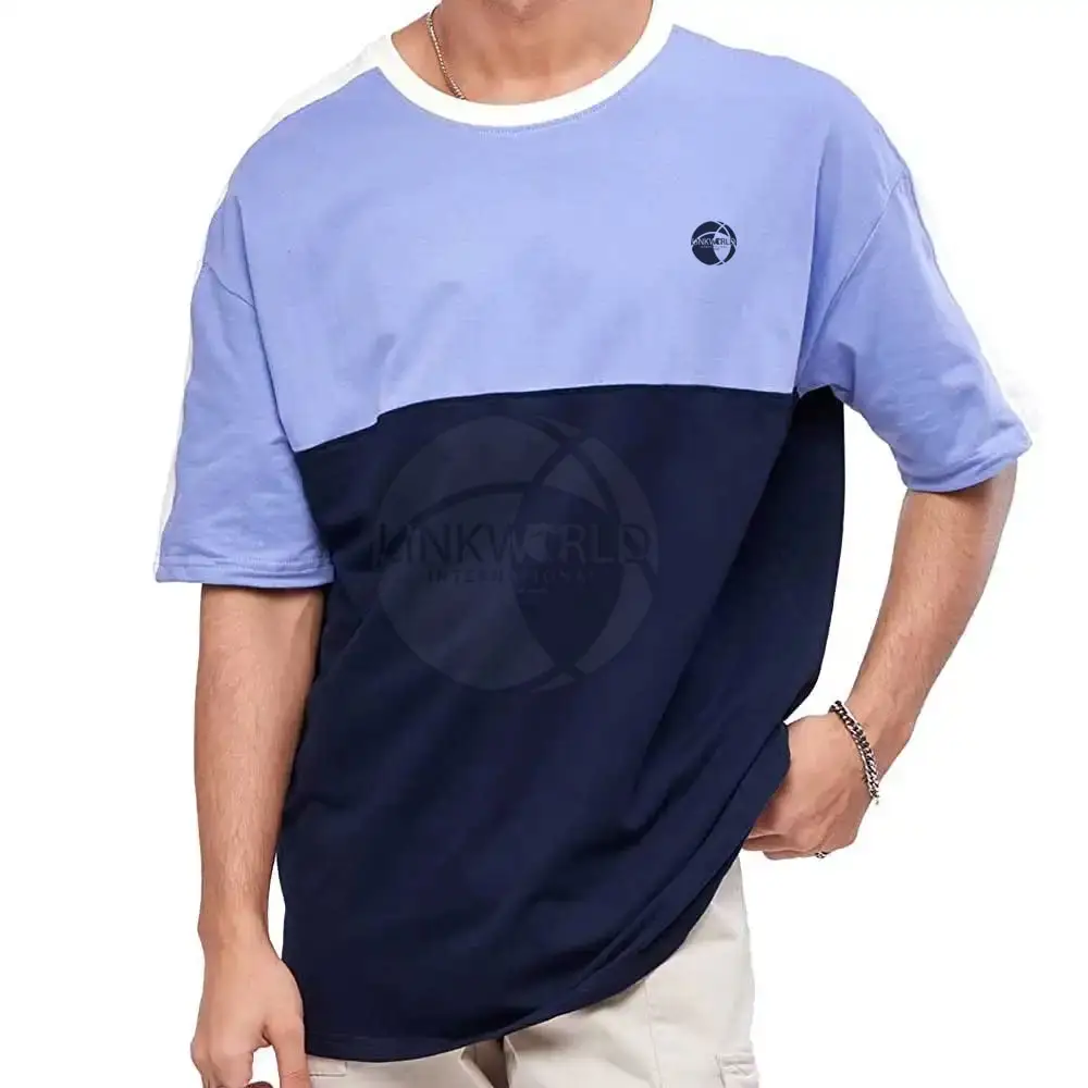 Übergroßes Drop-Shoulder-T-Shirt einfarbig schwergewicht individuelles Logo hochwertiges Übergroßes T-Shirt