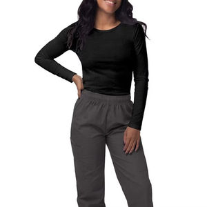 Sous-vêtements médicaux pour femmes à manches longues, accessoires de broderie, blouses de soins infirmiers, sous-t-shirt à manches longues en chenille - Product Image 2