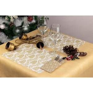 Servilletas Blancas de Papel Seco Suave con Estampado Dorado Nantes, 30x40cm, 150 Unidades, B2B - Product Image 1