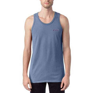 Camiseta sin mangas de algodón teñido con pigmento para hombre, Camisa sin mangas teñida, ajuste informal de verano, tela suave esencial para entrenamiento, ajuste físico - Product Image 1