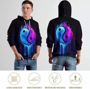 Sudaderas con capucha personalizadas Jersey liso Fleece Basics Sudaderas con capucha de mezcla de algodón Sudaderas con capucha para hombres y mujeres diseño único elegante dulce - Product Image 2