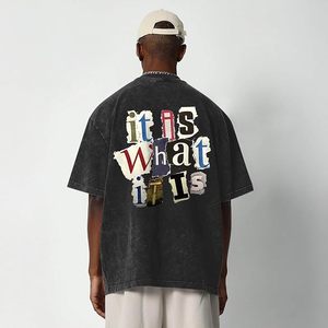 Servicio OEM, Camisetas de Alta Calidad para Hombre, Estilo Urbano, con Logotipo Personalizado, Impresión Puff, Transpirables, Tallas Grandes - Product Image 4