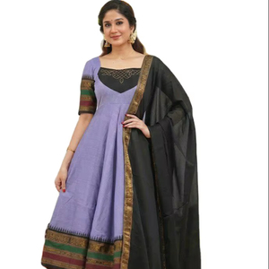 Kurti Elegante para Mujer, Diseño Jacquard sin Seda con Bordado, Manga 3/4, Estilo Adulto, Listo para Exportación - Product Image 1