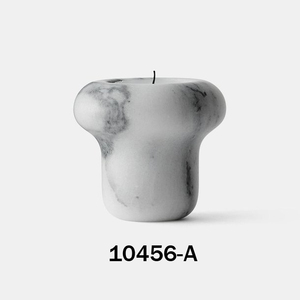 El último diseño de lujo de mármol blanco de tamaño pequeño portavelas de luz de té para mesa y decoración del hogar - Product Image 2