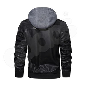Nueva chaqueta de cuero para hombre en colores personalizados-Exportación desde Pakistán Chaqueta de espuma de diseño nuevo y de moda con cremallera para motocicleta - Product Image 5